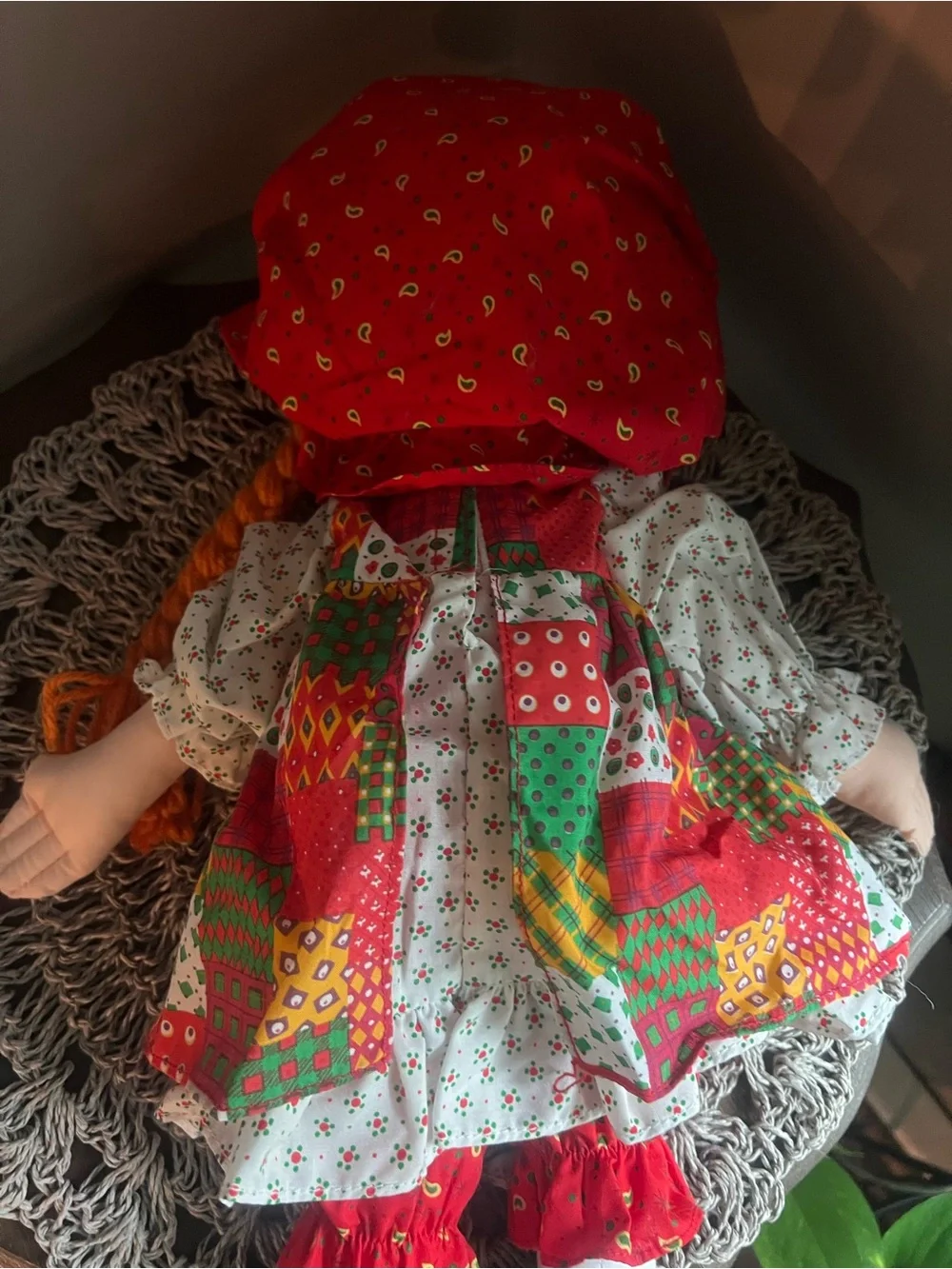 Vintage Holly Hobbie doll 1988 patchwork stuffed